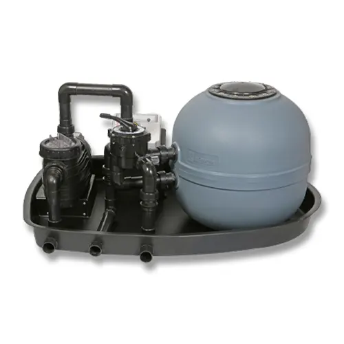 ADU®Combi AQUASWIM® sand filter with BADU®Porpoise self-priming pool pump.
